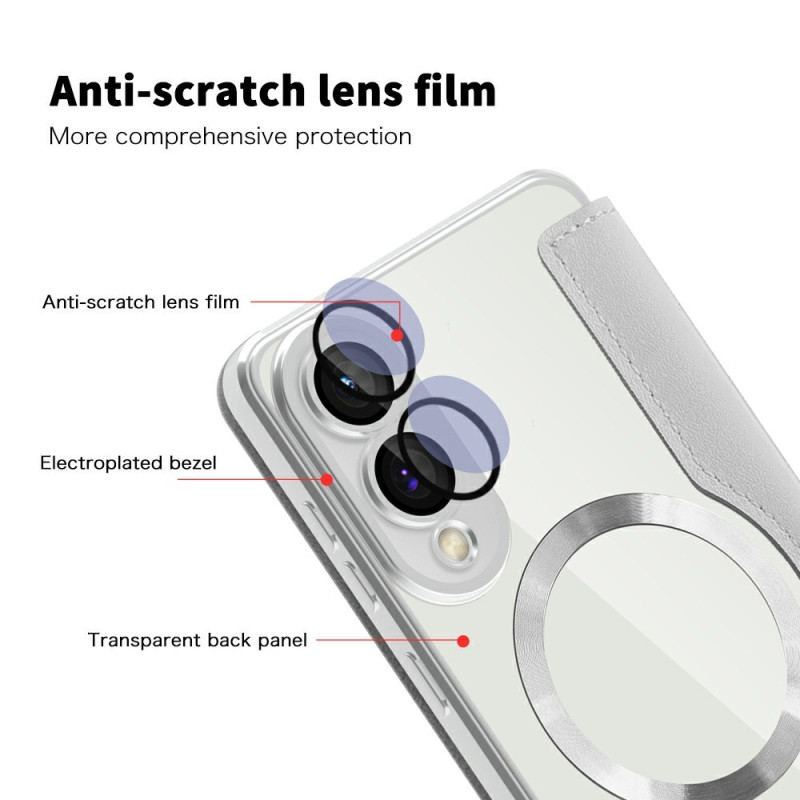 Folio-fodral För Samsung Galaxy S25 5g Edge Quiltad Magsafe-kompatibel