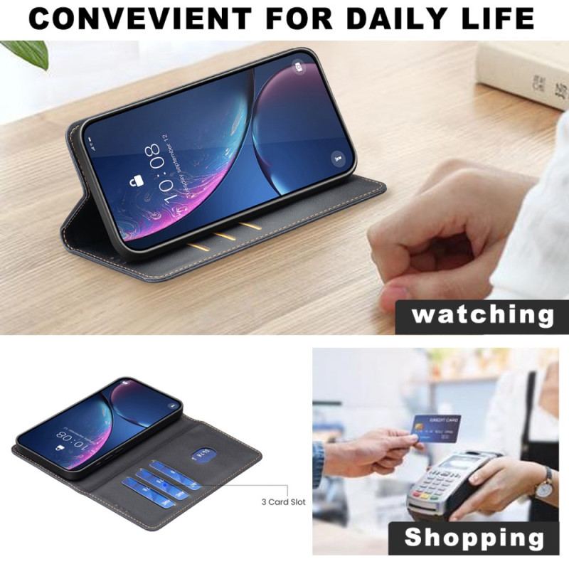 Folio-fodral Samsung Galaxy S25 5g Edge Klassisk Binfen-färg