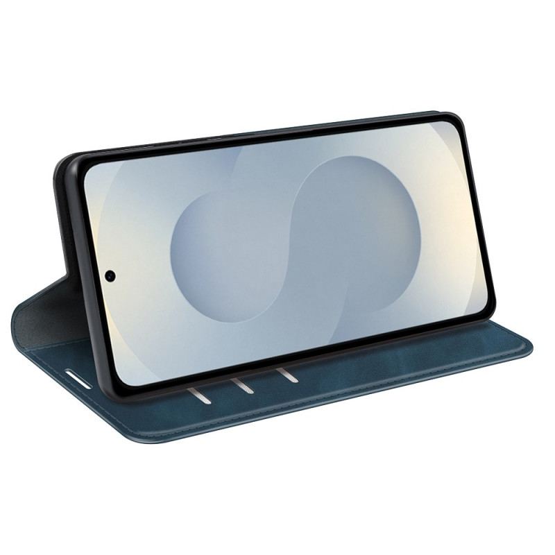 Folio-fodral Samsung Galaxy S25 5g Edge Lädermodell