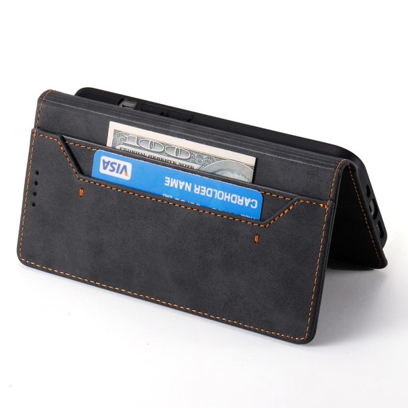 Folio-fodral Samsung Galaxy S25 5g Edge Rfid-blockerande Konstläder