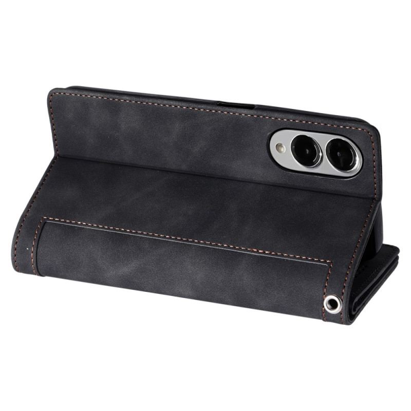 Läderfodral Samsung Galaxy S25 5g Edge Telefonfodral Dragkedja Plånbok