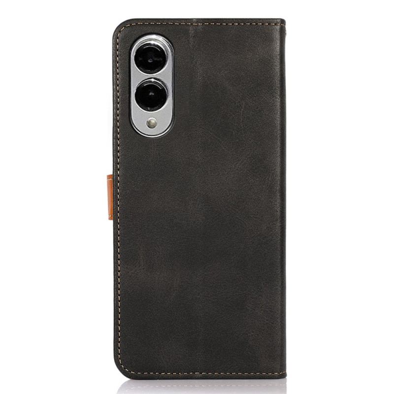 Läderfodral Samsung Galaxy S25 5g Edge Telefonfodral Khazneh Guldspänne