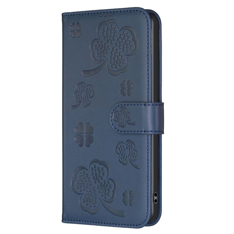 Läderfodral Samsung Galaxy S25 5g Edge Telefonfodral Klövermönster