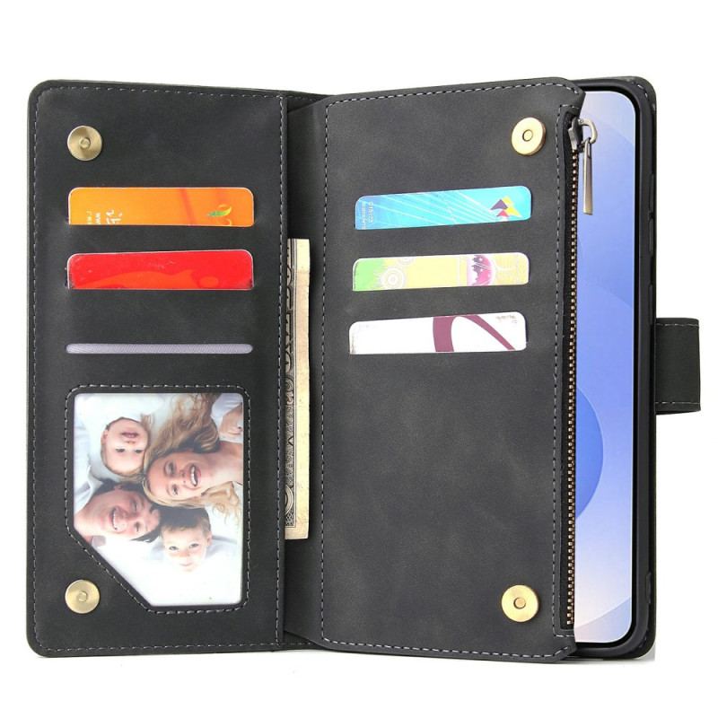 Läderfodral Samsung Galaxy S25 5g Edge Telefonfodral Plånbok Med Mocka