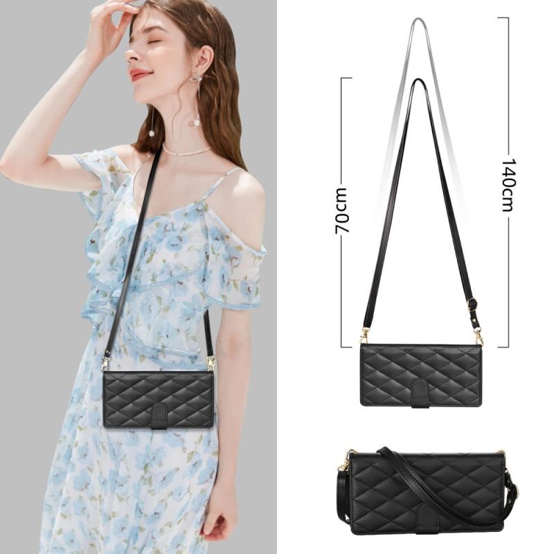 Läderfodral Samsung Galaxy S25 5g Edge Telefonfodral Plånbok Med Quilt