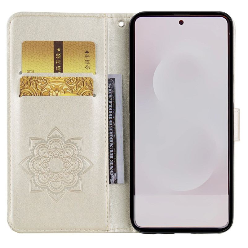 Läderfodral Samsung Galaxy S25 5g Edge Telefonfodral Uggla Och Berlock