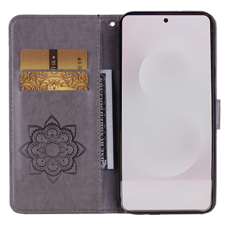 Läderfodral Samsung Galaxy S25 5g Edge Telefonfodral Ugglor Och Rem