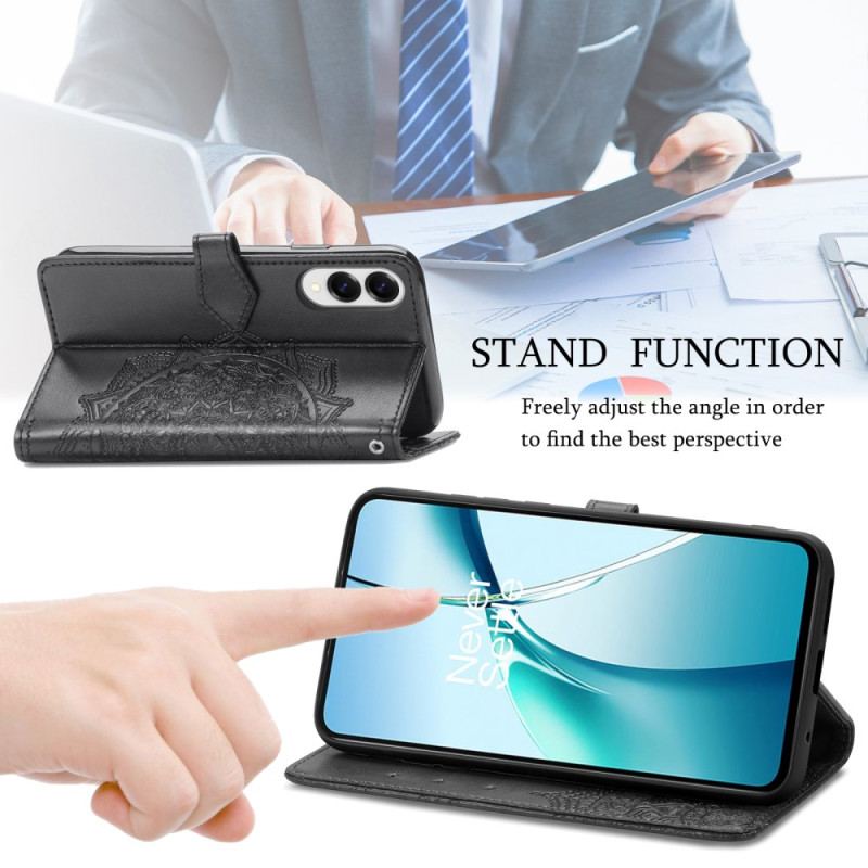 Läderskal Fodral Samsung Galaxy S25 5g Edge Barock Mandala