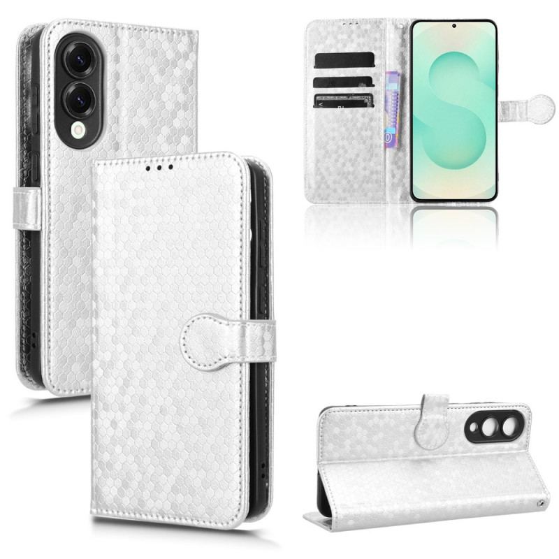 Läderskal Fodral Samsung Galaxy S25 5g Edge Glitterprickar