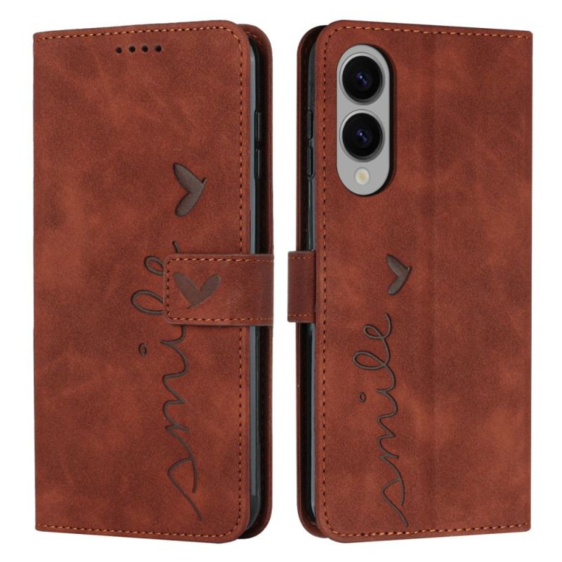 Läderskal Fodral Samsung Galaxy S25 5g Edge Leende