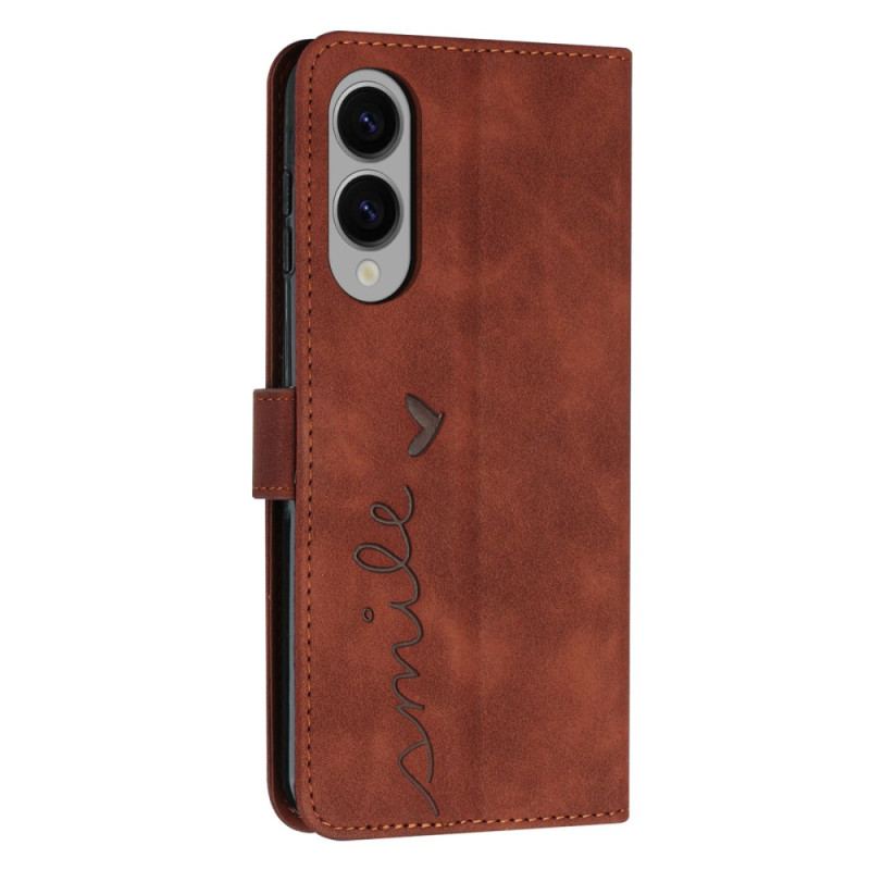 Läderskal Fodral Samsung Galaxy S25 5g Edge Leende