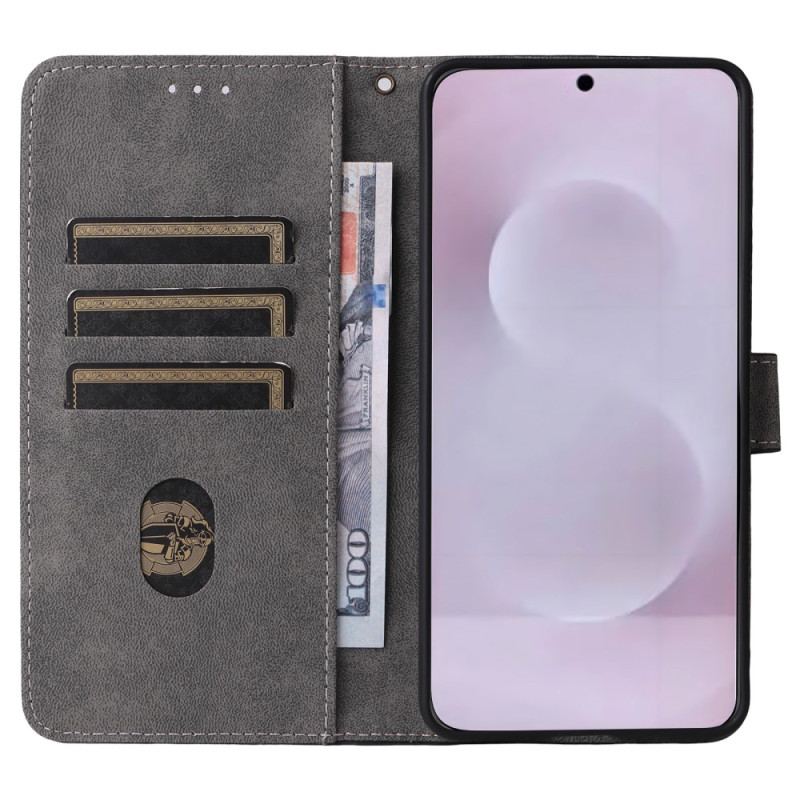 Läderskal Fodral Samsung Galaxy S25 5g Edge Rfid-funktion Med Rem