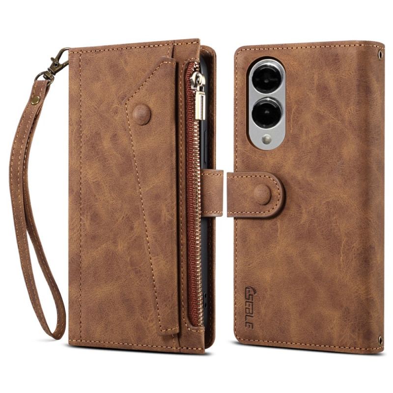 Läderskal Fodral Samsung Galaxy S25 5g Edge Stjärnserie Eseble