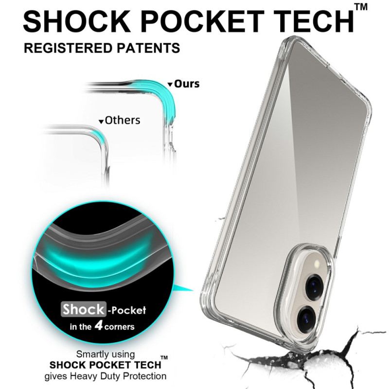 Skal För Samsung Galaxy S25 5g Edge Förstärkt Genomskinlig