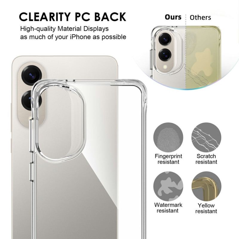 Skal För Samsung Galaxy S25 5g Edge Förstärkt Genomskinlig