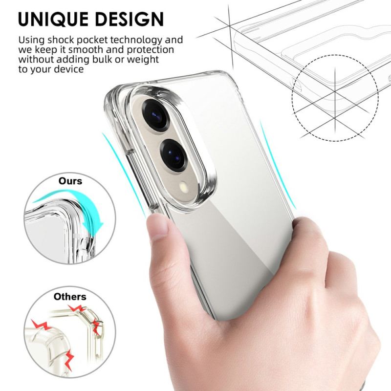 Skal För Samsung Galaxy S25 5g Edge Förstärkt Genomskinlig