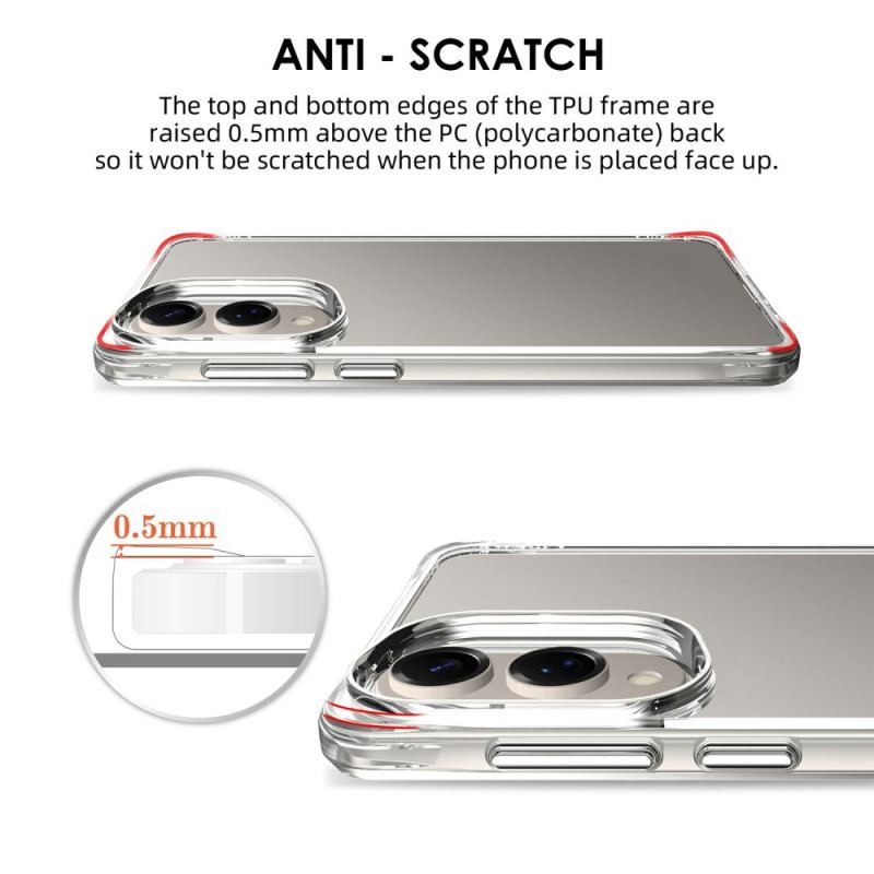 Skal För Samsung Galaxy S25 5g Edge Förstärkt Genomskinlig