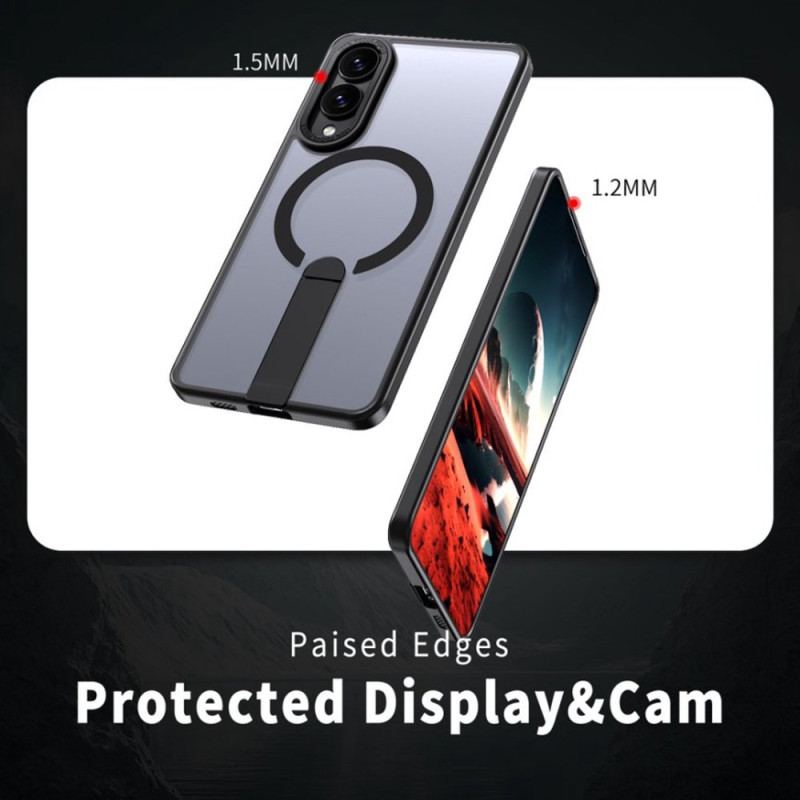 Skal För Samsung Galaxy S25 5g Edge Kompatibel Med Magsafe Med Integrerat Stativ