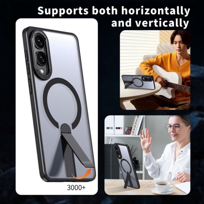 Skal För Samsung Galaxy S25 5g Edge Kompatibel Med Magsafe Med Integrerat Stativ