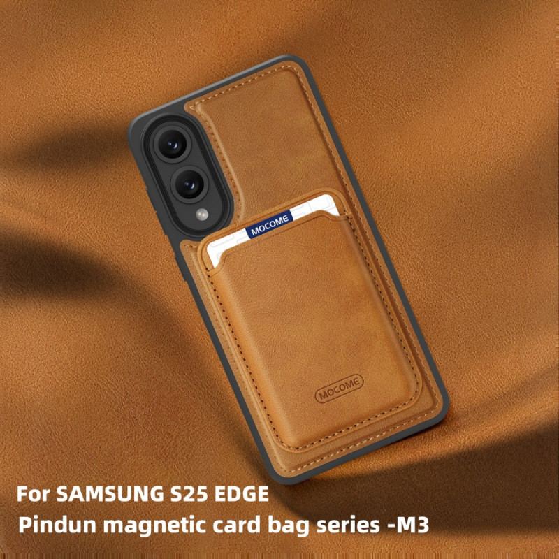 Skal För Samsung Galaxy S25 5g Edge Magnetisk Med Avtagbar Korthållare