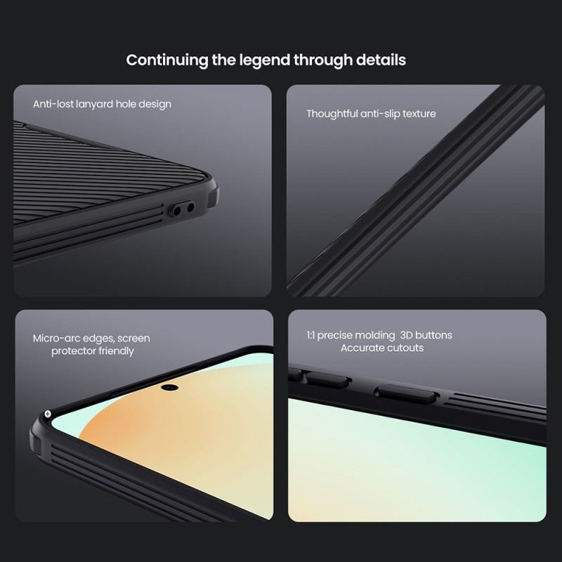 Skal Samsung Galaxy S25 5g Edge Camshield Pro Med Glidande Kameraskydd Nillkin