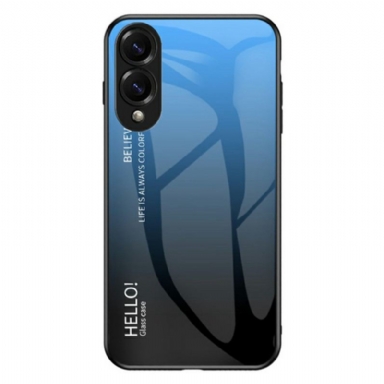 Skal Samsung Galaxy S25 5g Edge Telefonfodral Hello I Härdat Glas