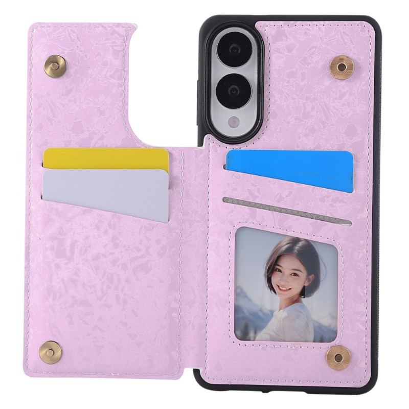 Skal Samsung Galaxy S25 5g Edge Telefonfodral Korthållare Med Blommönster