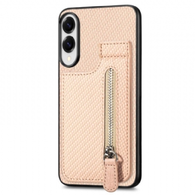 Skal Samsung Galaxy S25 5g Edge Telefonfodral Korthållare Och Myntväska I Kolfiber