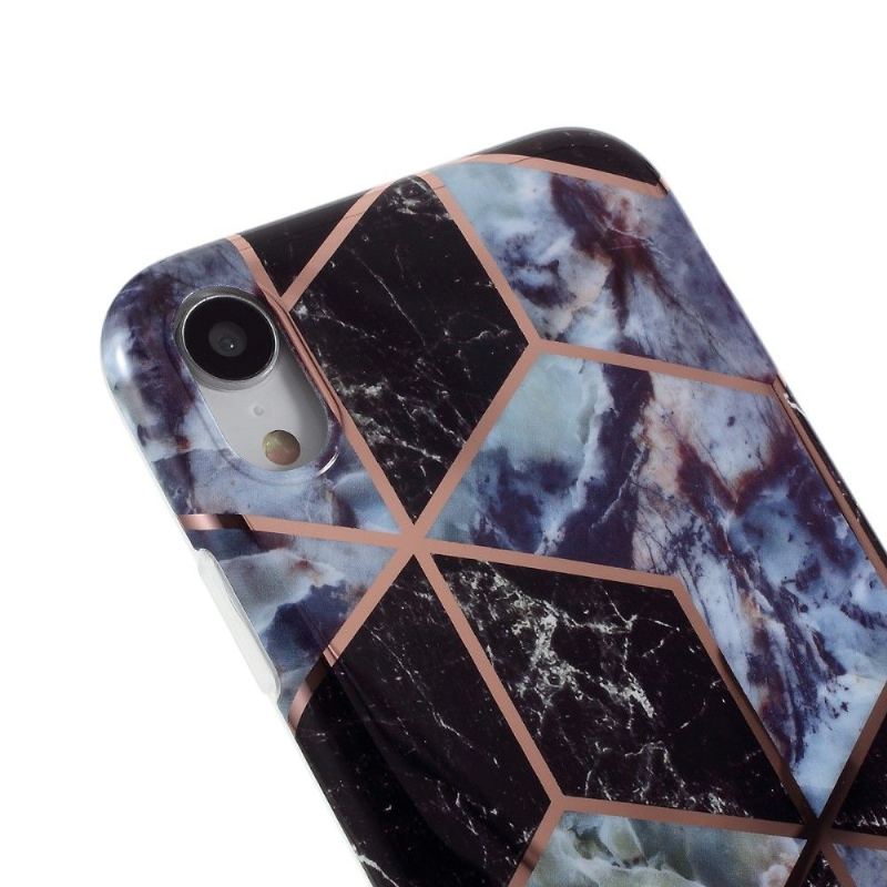 Skal För iPhone XR Geometrisk Marmor