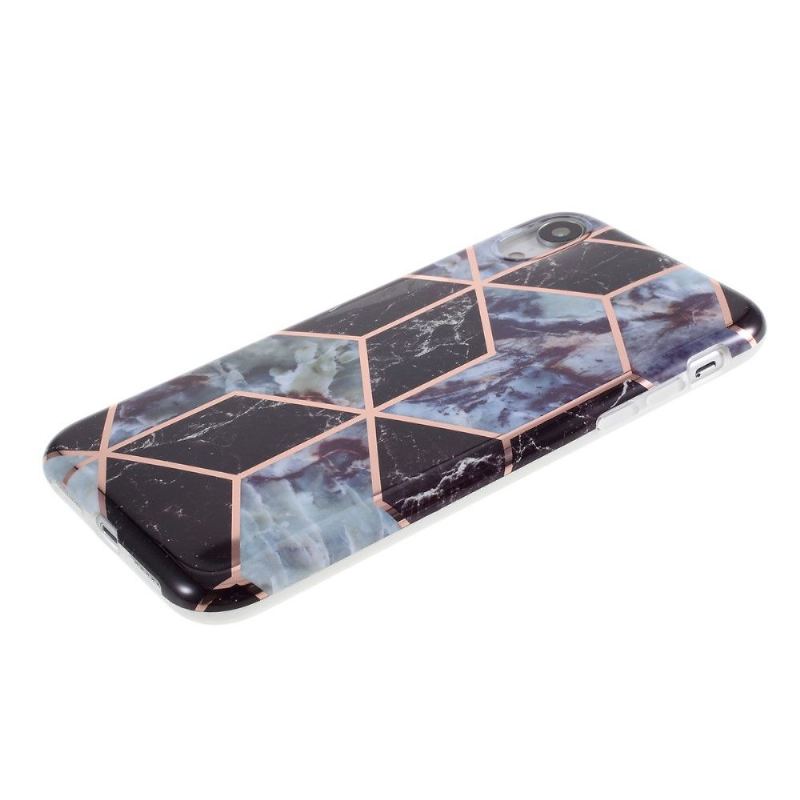 Skal För iPhone XR Geometrisk Marmor