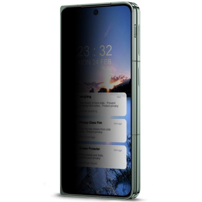 Anti-spionageskärmskydd I Härdat Glas För Oppo Find N3 / Oneplus Open Framsida Skärm Imak