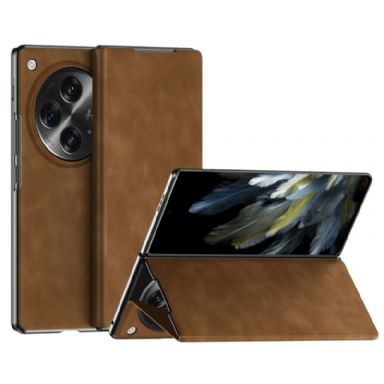 Folio-fodral Oppo Find N3 Telefonfodral Klassiskt Nappaläder