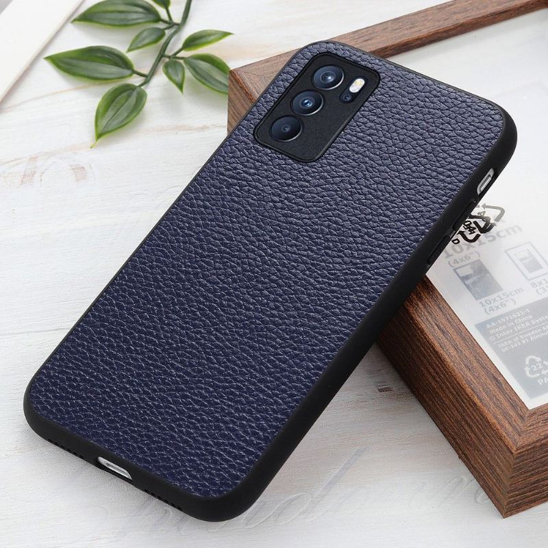 Skal För Oppo Reno 6 Pro 5G Hemming Kornläder