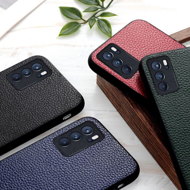Skal För Oppo Reno 6 Pro 5G Hemming Kornläder