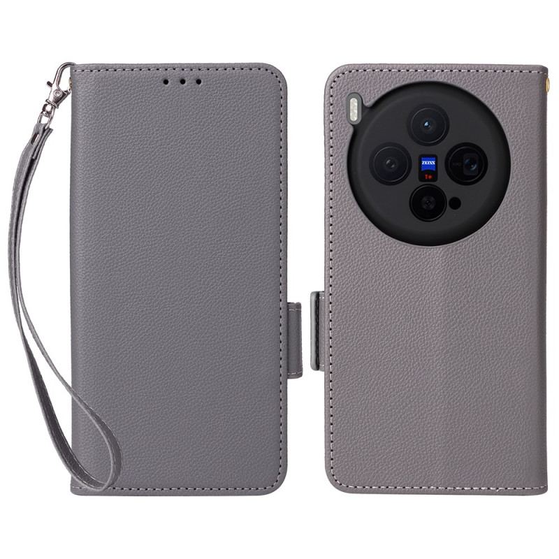 Fodral Vivo X300 Konstläder Med Strap-on