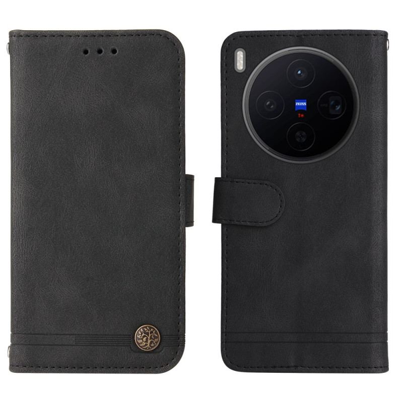 Fodral Vivo X300 Mockaeffekt Med Nit