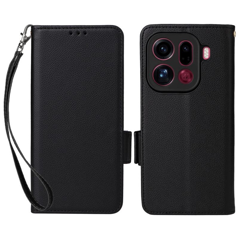 Fodral Oppo Find X9 Pro 5g Konstläder Med Remmar