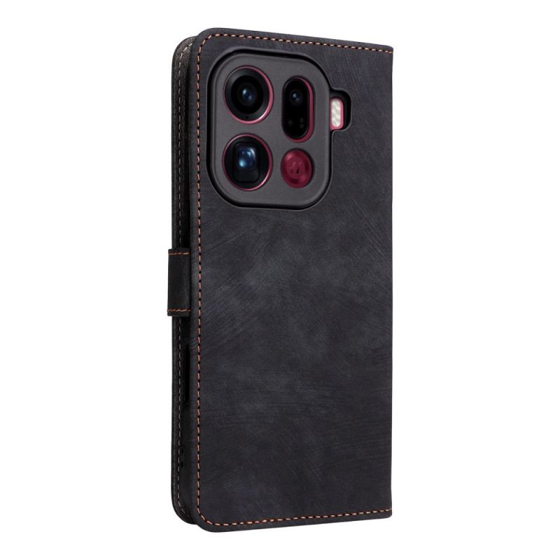 Fodral Oppo Find X9 Pro 5g Mockaeffekt Med Remmar