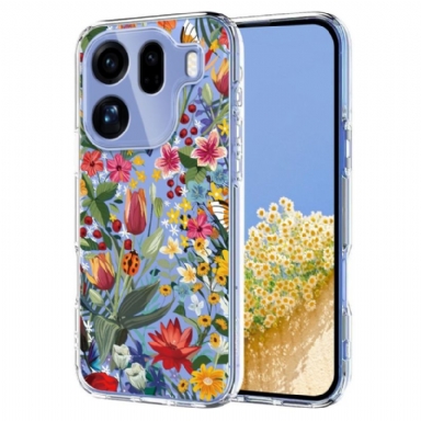 Skal För Oppo Find X9 Pro 5g Fjärilar Och Blommor