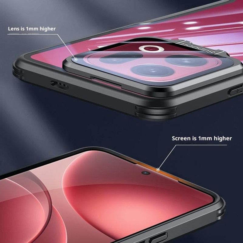 Skal Oppo Find X9 Pro 5g Genomskinligt Med Stativ Och Kameraskydd