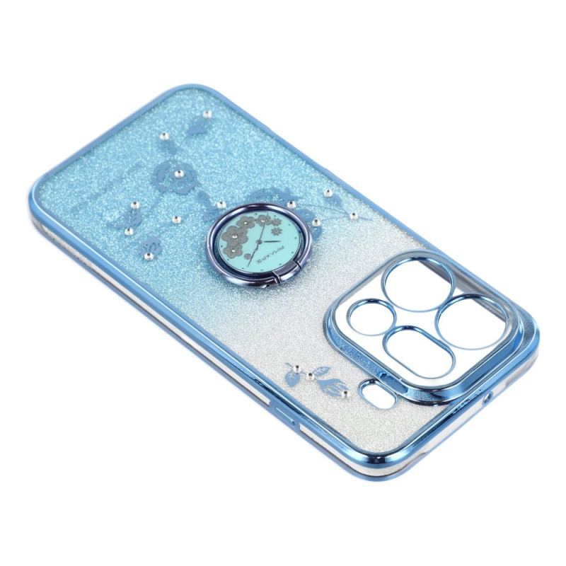 Skal Oppo Find X9 Pro 5g Kadem Ringhållare Med Blommor Och Strass