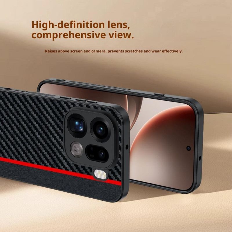 Skal Oppo Find X9 Pro 5g Telefonfodral Stel Med Kolfiberstruktur