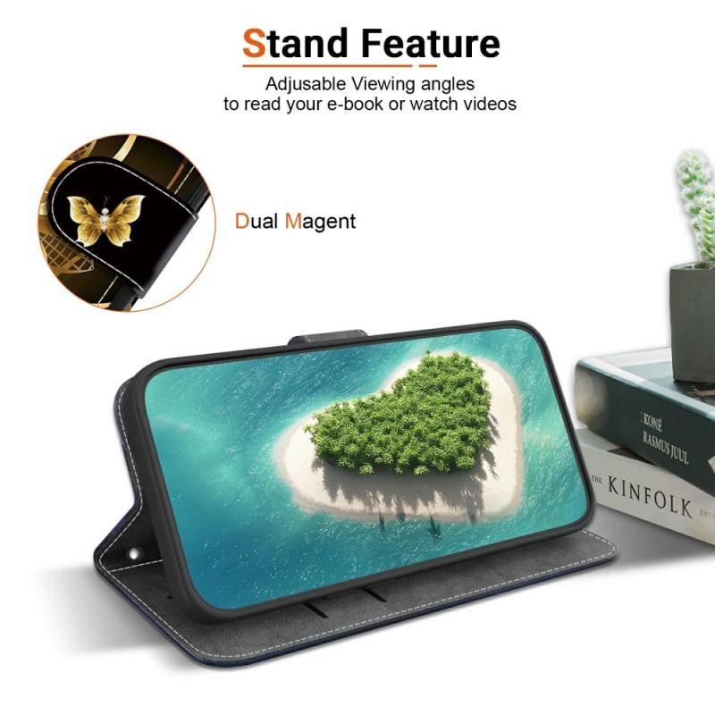 Fodral Sony Xperia 10 Vii Gyllene Blomma