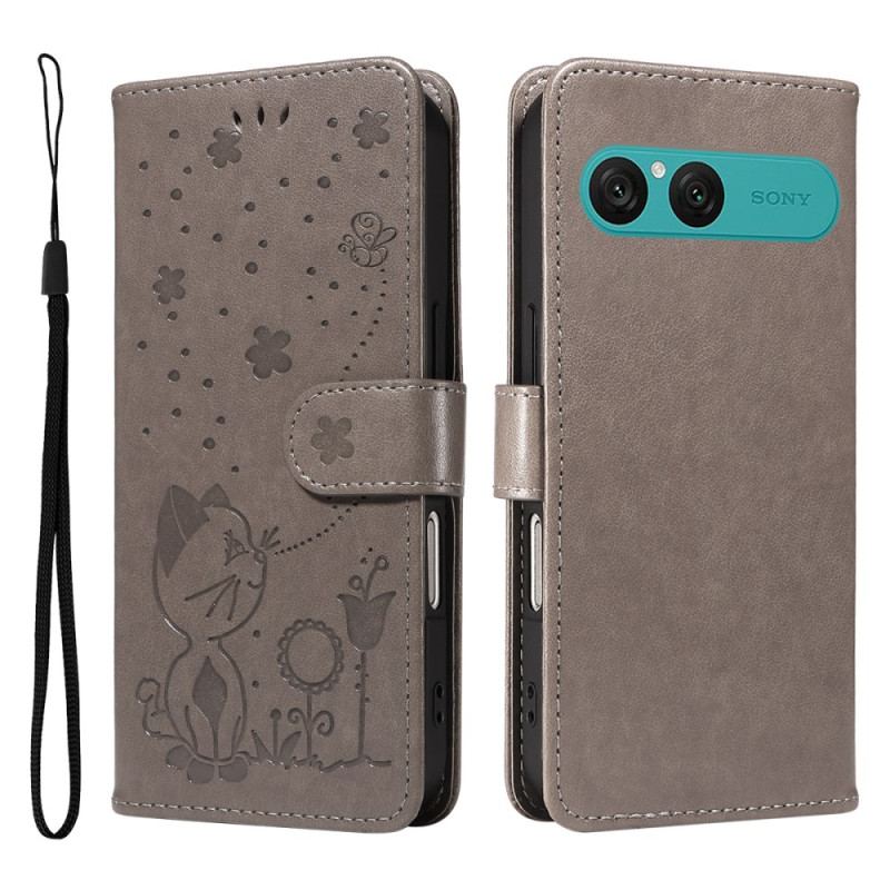 Fodral Sony Xperia 10 Vii Katt Och Bi