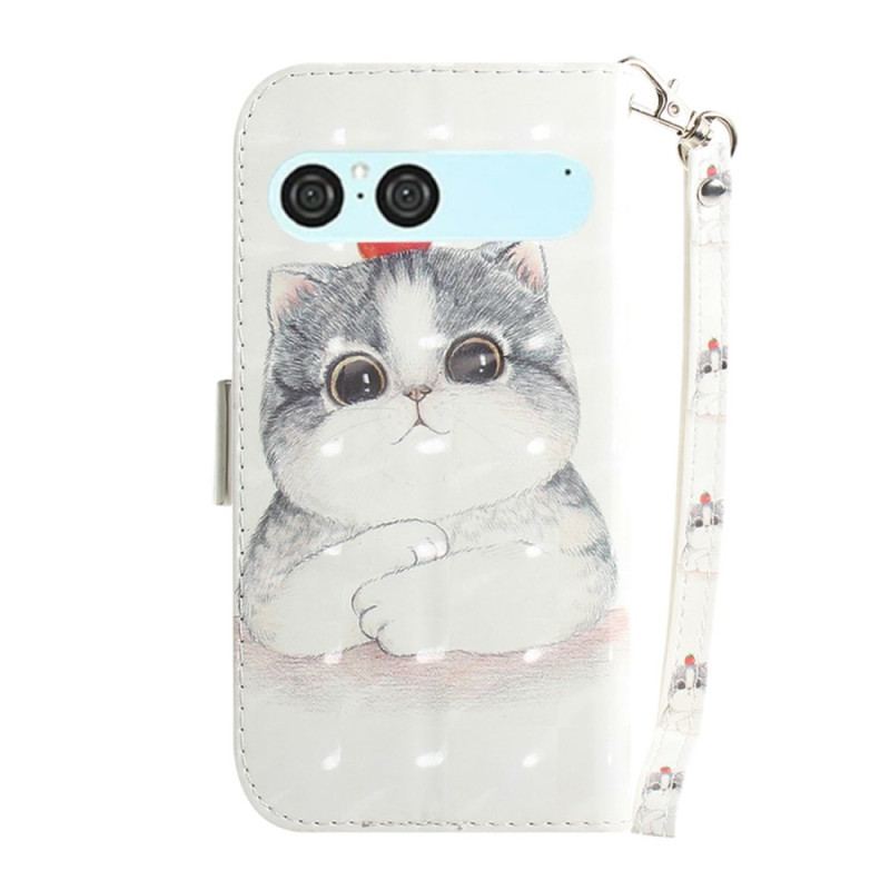 Fodral Sony Xperia 10 Vii Katt- Och Jordgubbsband