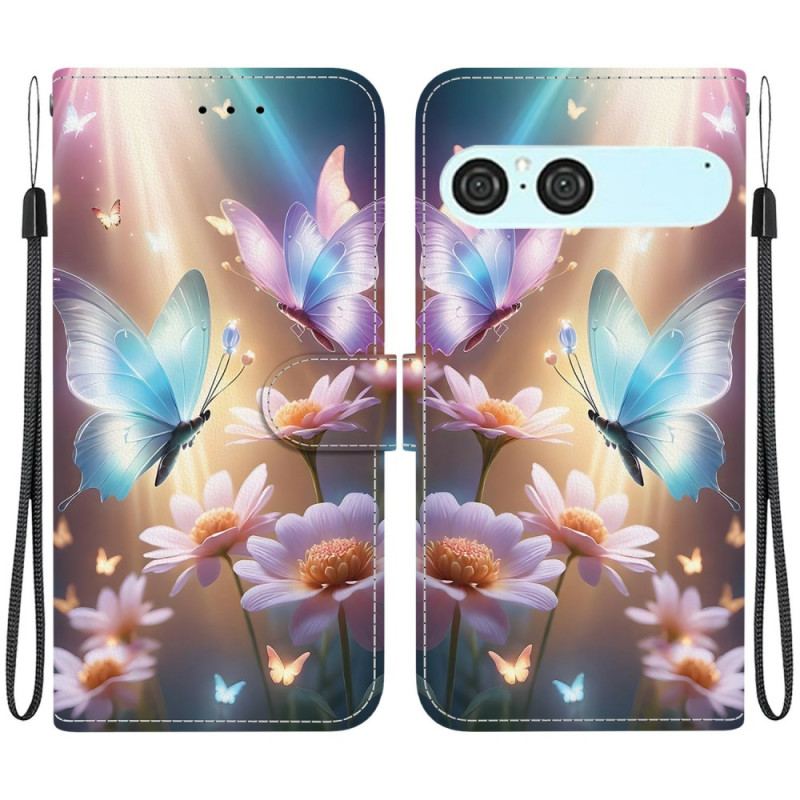 Fodral Sony Xperia 10 Vii Upplysta Fjärilar