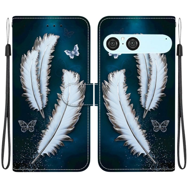 Fodral Sony Xperia 10 Vii Vita Fjärilar