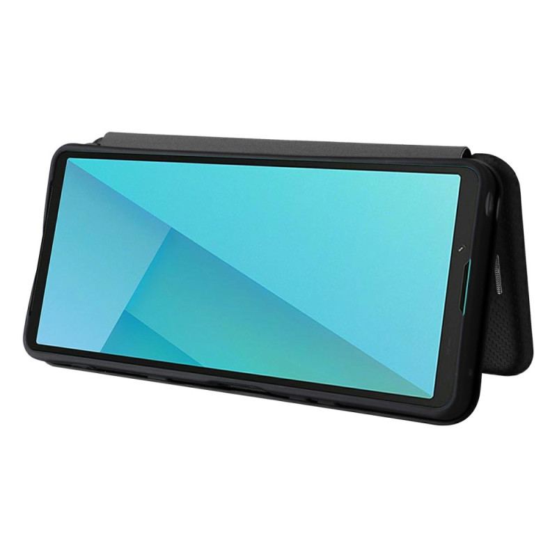 Folio-fodral Sony Xperia 10 Vii Telefonfodral Kolfiber