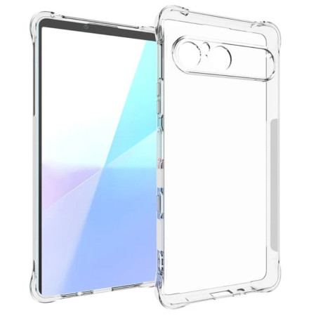 Skal För Sony Xperia 10 Vii Transparent Med Förstärkta Hörn