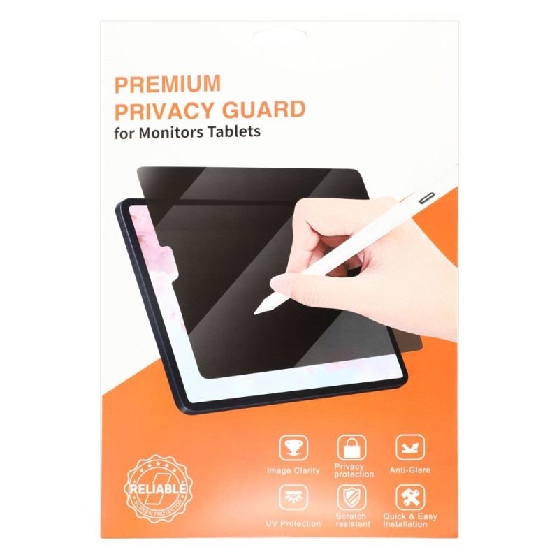 Antispionageskärm I Härdat Glas För Samsung Galaxy Tab S10 Lite / S10 Fe / S9 / S9 Fe / S8 / S7